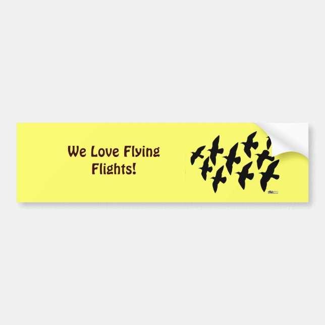 Flying Flight Pigeons Bumper Sticker (Front)