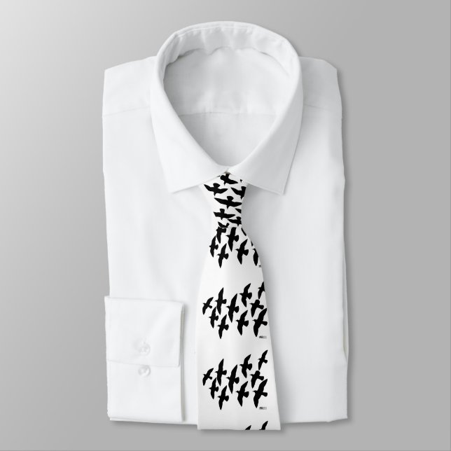 Flying Flight Pigeons Tie (Tied)