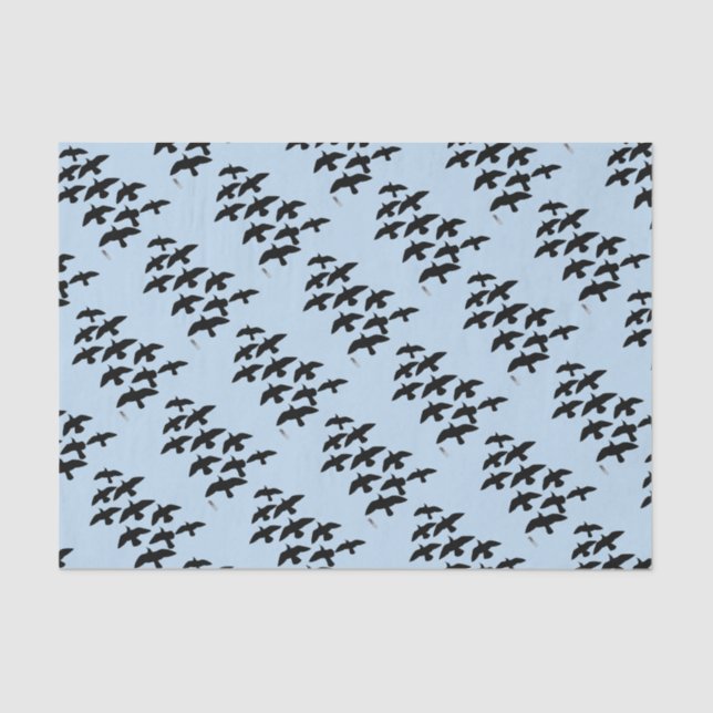 Flying Flight Pigeons Tissue Paper (Front)