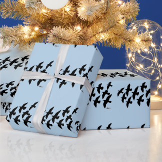 Flying Flight Pigeons Wrapping Paper
