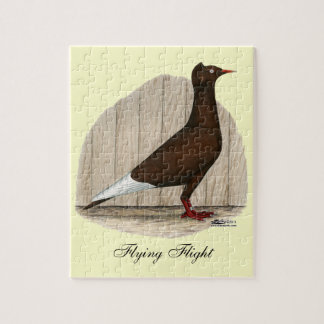 Flying Flight Red Cap Pigeon Jigsaw Puzzle