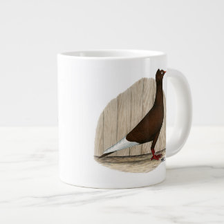 Flying Flight Red Cap Pigeon Large Coffee Mug