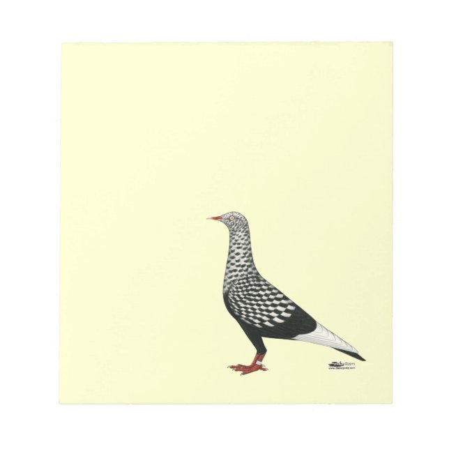 Flying Flight Teager Pigeon Notepad (Front)