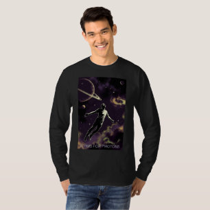 Flying For Photons men black long sleeve T-shirt