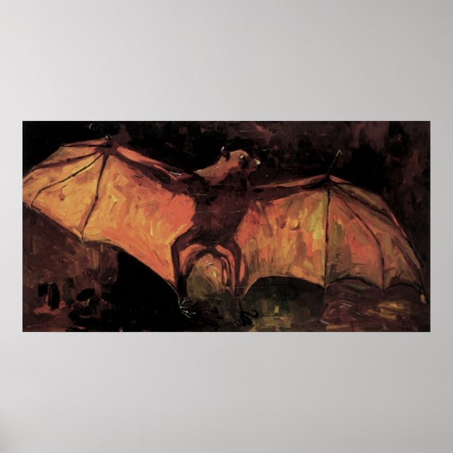 Flying Fox Bat by Vincent van Gogh Poster (Front)