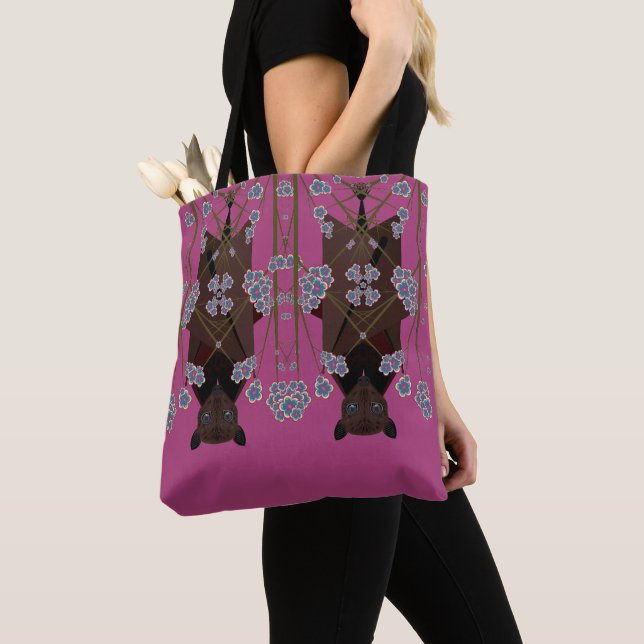 Flying Fox Boysenberry Shoulder Tote (2 Sizes) Bag (Close Up)