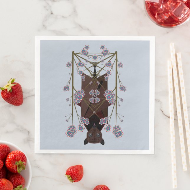 Flying Fox Sky Blue Paper Napkins (Insitu)