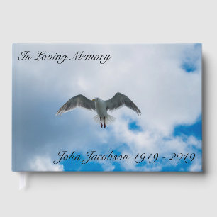 Flying Free Funeral Guest Book