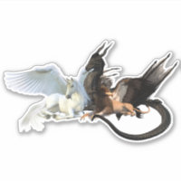 Flying Friends Dragon Griffin Unicorn Pegasus