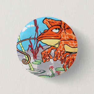 Flying Frog 3 Cm Round Badge