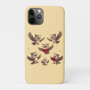 "Flying Funny Owls – Disney Cartoon Style" Case-Mate iPhone Case