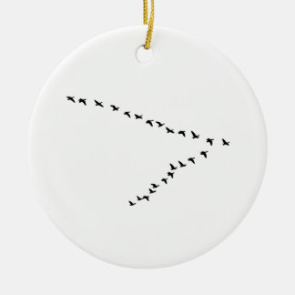 Flying Geese "V" Formation Ceramic Tree Decoration
