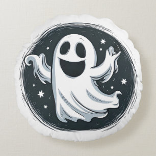 Flying Ghost Round Cushion