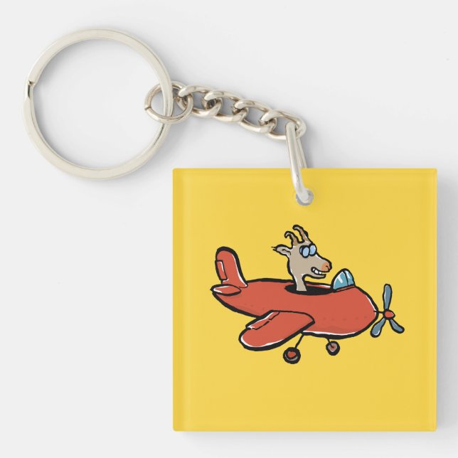 flying goat key ring (Front)