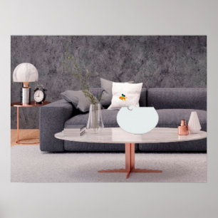 Flying Goldfish Poster