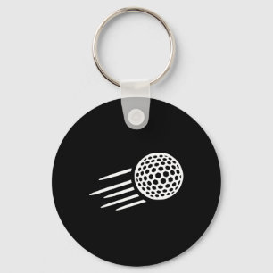 Flying Golf Ball Key Ring