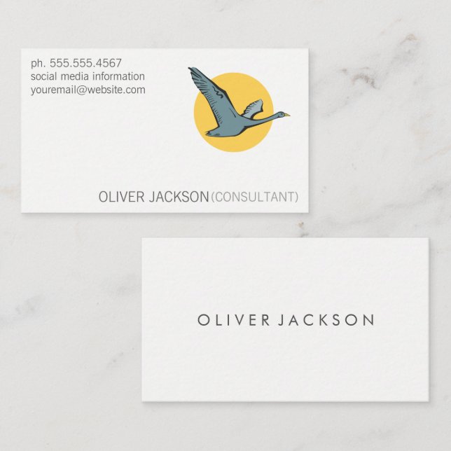 Flying Goose Business Card (Front/Back)