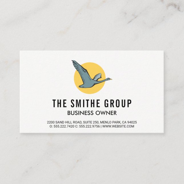 Flying Goose Business Card (Front)
