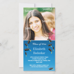 Flying Graduation Caps Announcement