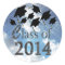 Flying Graduation Hats Class Of 2014 Stickers