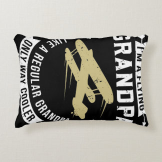 Flying Grandpa Decorative Cushion