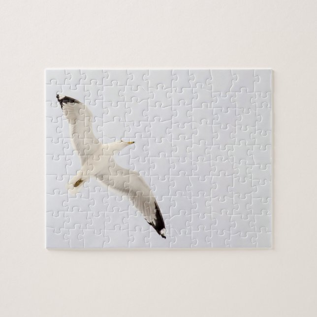 Flying Gull Jigsaw Puzzle (Horizontal)