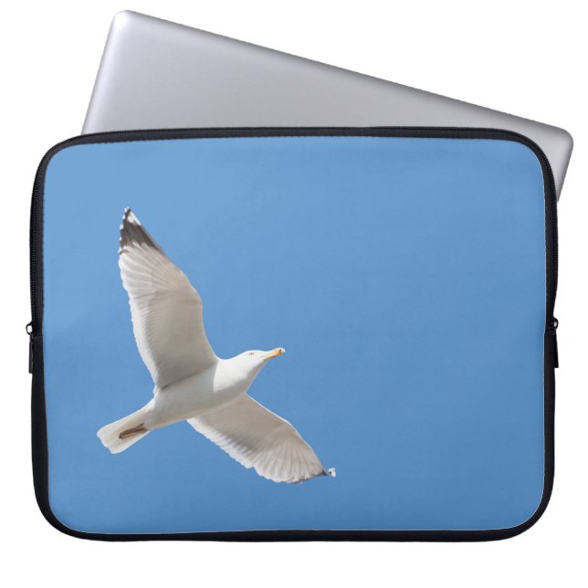 Flying gull laptop sleeve (Front)