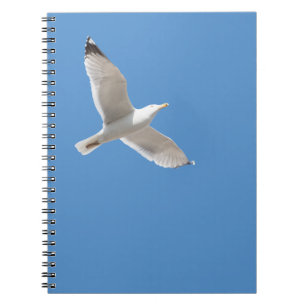 Flying gull spiral notebook