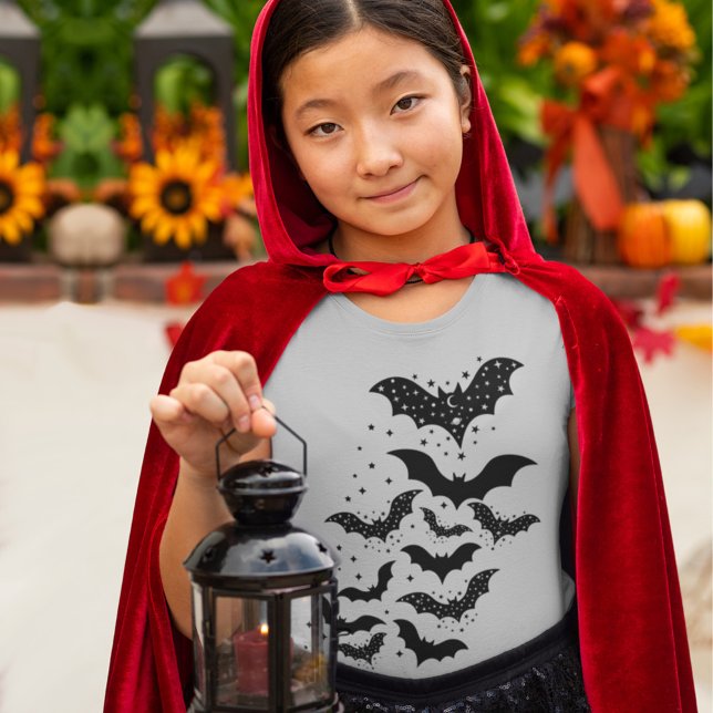 Flying Halloween Galaxy Bats and Stars T-Shirt (Creator Uploaded)