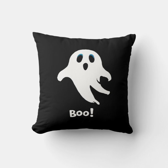 Flying Halloween Ghost Cushion (Front)