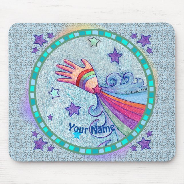 Flying Hand  Mouse Pad (Front)