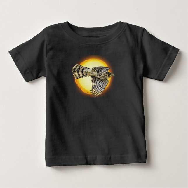 Flying Hawk Fire Baby T-Shirt (Front)