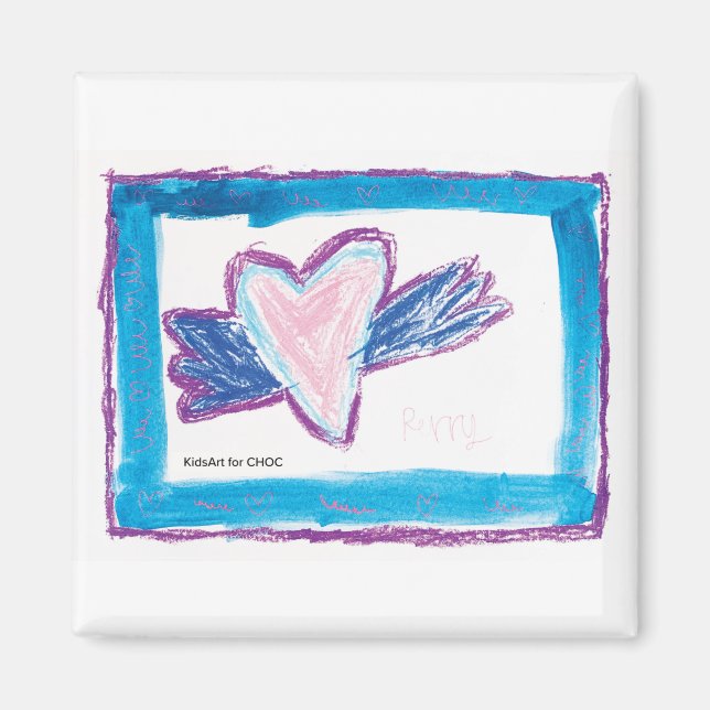 Flying Heart - Kids Art for CHOC  Magnet (Front)