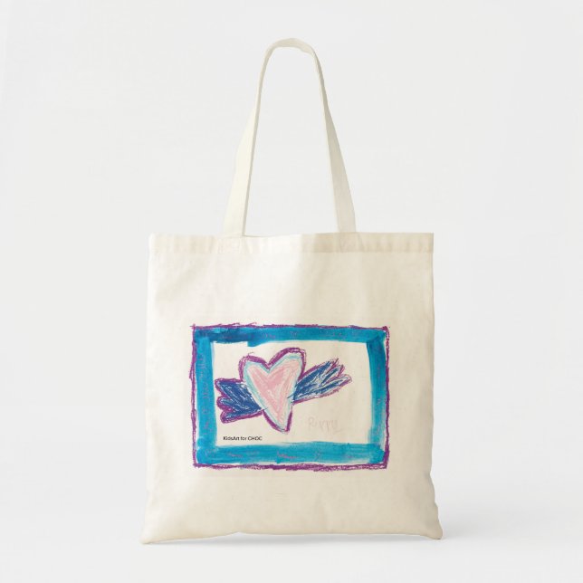 Flying Heart - Kids Art for CHOC  Tote Bag (Front)