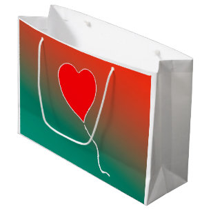 Flying heart large gift bag