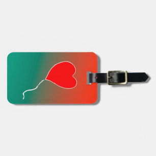 Flying heart luggage tag