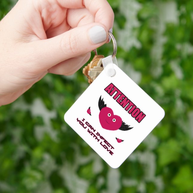 Flying hearts key ring (Hand)