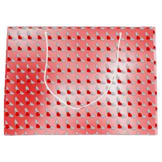 Flying Hearts Tilt Large Gift Bag