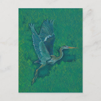 Flying Heron Postcard