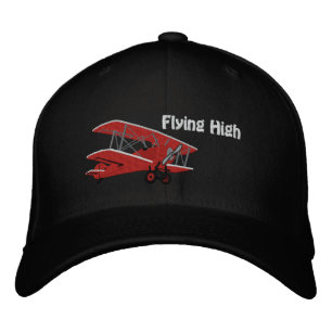 Flying High Aeroplane Embroidered Cap