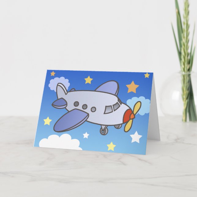 Flying High Aeroplane Greeting Cards (Front)