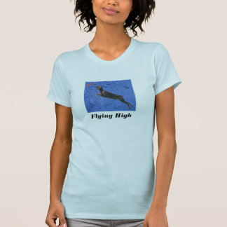 Flying High Dock Diving Doberman T-Shirt