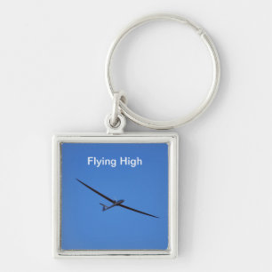 Flying high in the sky key ring
