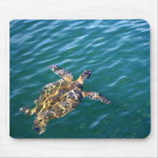 Flying Honu Mousepad - Green Sea Turtle