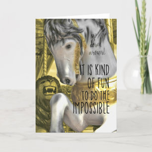 FLYING HORSES Greeting Card