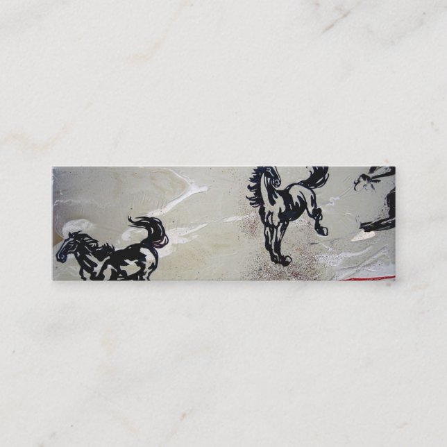 "Flying Horses" Mini Business Card (Front)