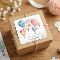 Flying hot air ballons its a boy paper fun