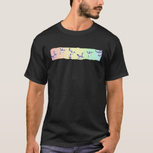 Flying Hummingbirds Cute Colorful Rainbow Hummingb T-Shirt