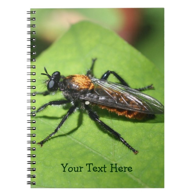 Flying Insect Nature Spiral Notebook (Front)