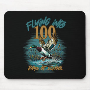 Flying Into 100 Days Of School Duck Hunting 100th  Mouse Pad